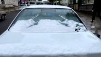 Ardahan'a kış geri geldi: Yüksek kesimlere kar yağdı