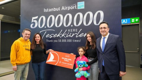 İstanbul Havalimanı, 50 milyon yolcuya ulaştı!