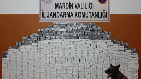 Mardin'de 8 bin 470 paket kaçak sigara ele geçirildi