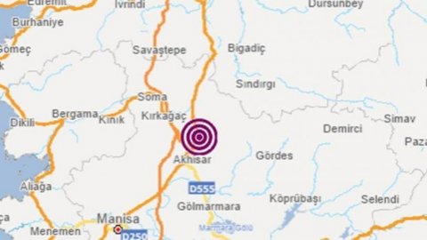 Manisa Akhisar'da 4.7 büyüklüğünde bir deprem meydana geldi