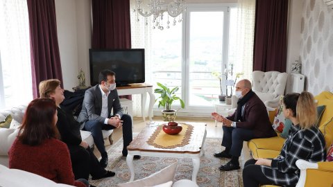 Ekrem İmamoğlu ve Hasan Akgün’den Sekban ailesine başsağlığı ziyareti