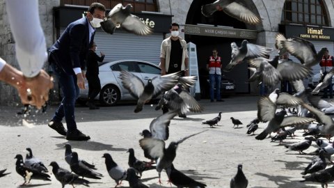 Ekrem İmamoğlu, Eminönü'nde güvercinleri yemledi ve o duyuruyu yaptı!