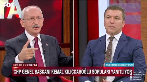 Kemal Kılıçdaroğlu, FOX TV'de İsmail Küçükkaya'nın sorularını yanıtlayacak