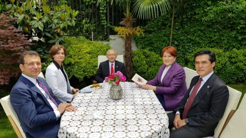 Kemal Kılıçdaroğlu, İmamoğlu ve Kaftancıoğlu, Meral Akşener'i evinde ziyaret etti