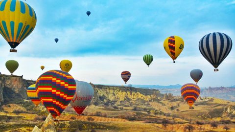 Pamukkale'de balon uçuşları 1 Temmuz'da başlıyor