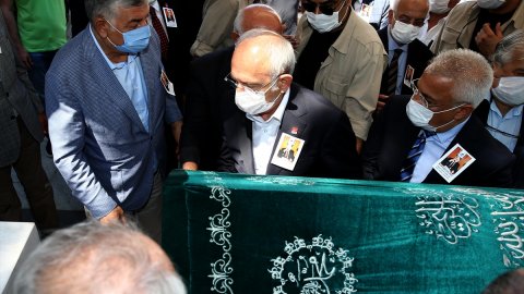Kılıçdaroğlu, Murtaza Çelikel'in cenaze törenine katıldı