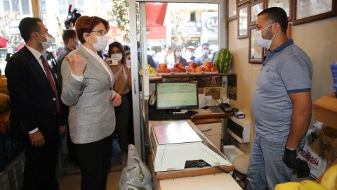 Meral Akşener, Nevşehir'de esnaf ziyaretinde bulundu