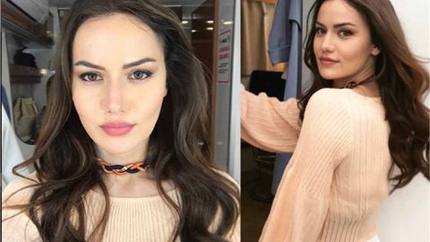 Ünlü güzel oyuncu Fahriye Evcen'in makyajsız paylaşımı sosyal medyayı salladı!