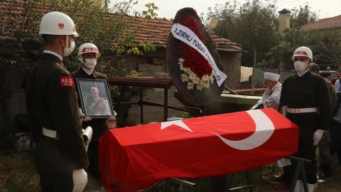 Tekirdağlı Kıbrıs Barış Harekatı gazisi İslam Yıldız son yolculuğuna uğurlandı