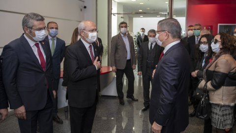 Kılıçdaroğlu ile Davutoğlu görüştü