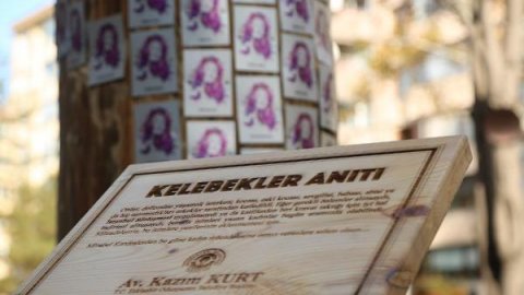 Öldürülen kadınlar için ‘Kelebekler Anıtı'