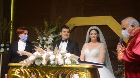 Meral Akşener, nikah şahidi oldu