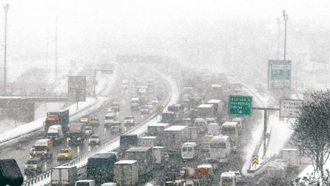 İstanbul'da kar trafiği: Yüzde 71'e çıktı