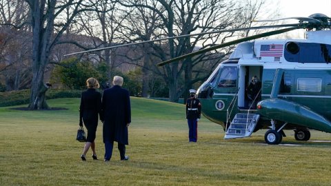 Donald Trump, Beyaz Saray'dan ayrıldı
