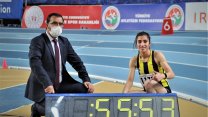 Milli atlet Nevin İnce 400 metrede rekor kırdı