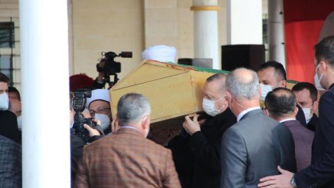 Cumhurbaşkanı Erdoğan, kanaat önderi Hafız Abdullah Nazırlı'nın cenazesine katıldı
