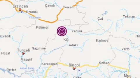 Tunceli Pülümür'de deprem