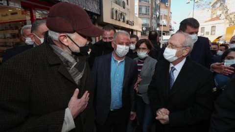 Kemal Kılıçdaroğlu'ndan Kadıköy'de esnaf ziyareti
