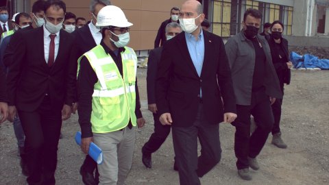 İçişleri Bakanı Süleyman Soylu, Bingöl'de incelemelerde bulundu
