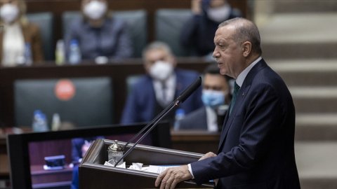 Erdoğan: Ortada 128 milyar dolar diye bir rakam da yok!