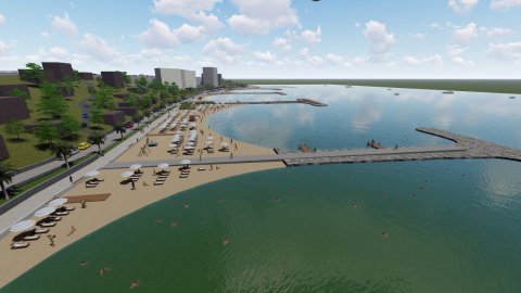 AKP'li belediyeden 7 milyon TL'lik plaj projesi! Kumsala beton döküldü!
