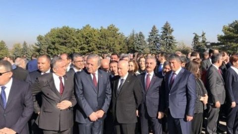 CHP'li Özel ile MHP’li Büyükataman Twitter'da atıştı! Bahçeli'nin fotoğrafını paylaştı: "Yer Anıtkabir, tweet bu kadar"