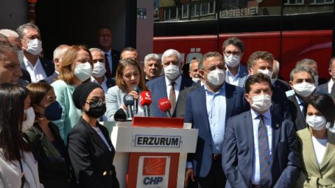 CHP'nin 60 kişilik heyeti Erzurum'da