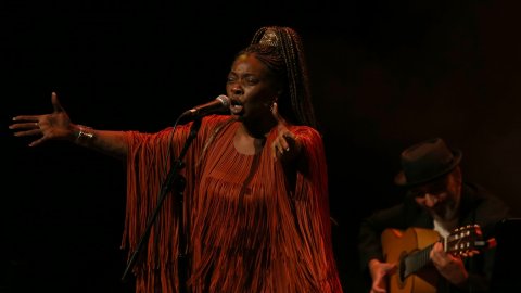 İspanyol şarkıcı Buika, Zorlu PSM'de konser verdi