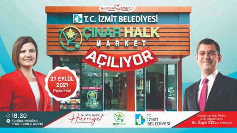 Çınar Halk Market, Özgür Özel ve Veli Ağbaba’nın katılımıyla açılıyor