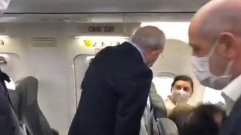 Tarifeli uçakta Kılıçdaroğlu şaşkınlığı
