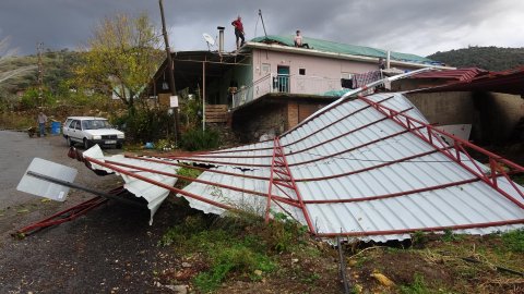 Aydın İncirliova'da fırtına ve hortum: 15 ev zarar gördü, çok sayıda ağaç devrildi