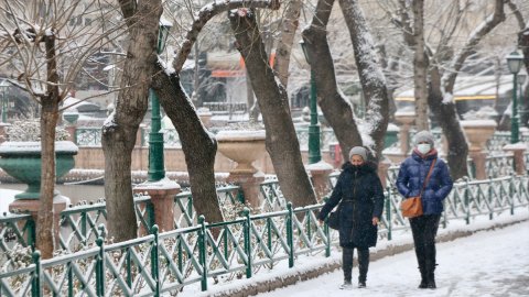 Eskişehir'de kar yağışı etkili oldu