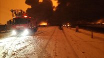 Kahramanmaraş'ta petrol boru hattında patlama sonucu çıkan yangın söndürüldü