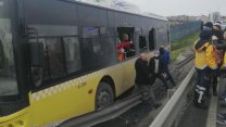 Sefaköy'de İETT otobüsü kazası : 7 yaralı