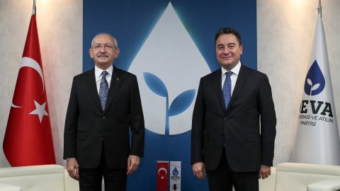 CHP Genel Başkanı Kılıçdaroğlu, Deva Partisi Genel Başkanı Babacan'ı ziyaret etti