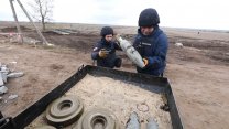 Ukrayna’da işgalden bu yana 75 bin patlamamış mühimmat ve mayın ele geçirildi