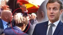 Fransa'da ikinci kez cumhurbaşkanı seçilen Macron’a domatesli saldırı