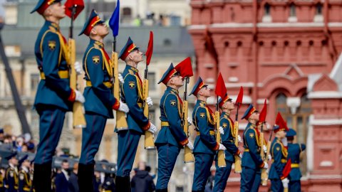 Rusya’da ‘9 Mayıs Zafer Günü’ için genel prova yapıldı 