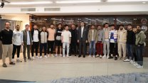 Bölgesel Amatör Lig'e yükselen Kartalspor'dan Başkan Gökhan Yüksel'e ziyaret