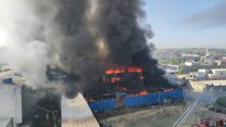 Arnavutköy'de büyük fabrika yangını