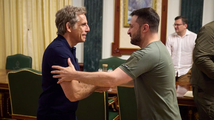 Aktör Ben Stiller Zelenski ile buluştu: "Benim kahramanımsınız"