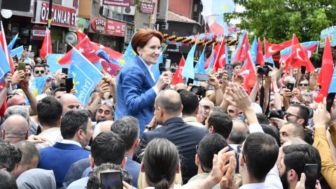 İYİ Parti lideri Akşener Tekirdağ'da asgari ücret çağrısını yineledi
