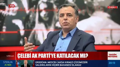 Gazeteci Barış Yarkadaş, tv100'ün canlı yayınında Mehmet Ali Çelebi'nin AKP'ye katılacağı tarihi açıkladı!