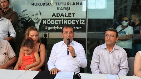 İmamoğlu'ndan 'Gezi Nöbeti'ne destek: Tayfun çıkacak bizimle çalışacak