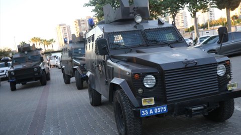 Mersin'de 10 DEAŞ şüphelisinin yakalanması için dev operasyon