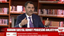 Çevre, Şehircilik ve İklim Değişikliği Bakanı Murat Kurum, tv100’ün canlı yayınında konuştu: “25 Ekim'de 17 ilde ilk temelleri atıyoruz"