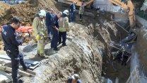 Maltepe'de inşaat alanında göçük meydana geldi: 2 işçi yaralandı