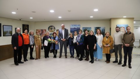 Kadıköy Sanatçılar Derneği resim sergisi Kartal Belediyesi’nde açıldı