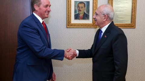 Cumhurbaşkanı adayı Kılıçdaroğlu, ABD Büyükelçisi Flake ile bir araya geldi