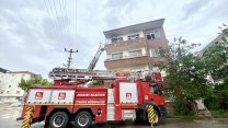 Aksaray'da evde çıkan yangında 1 kişi dumandan etkilendi